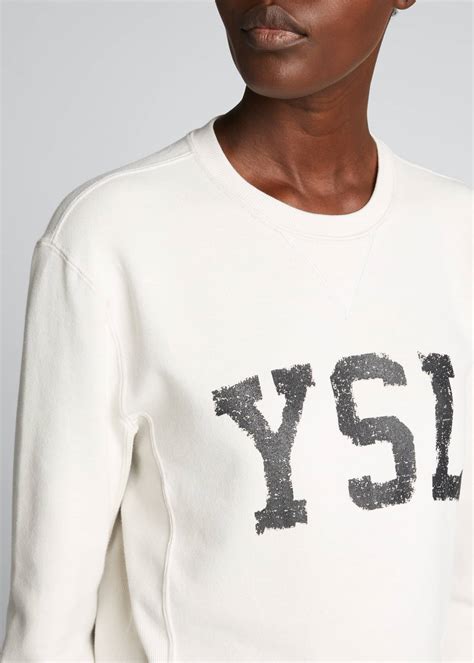 black ysl crewneck sweatshirt|YSL sweatshirts for men.